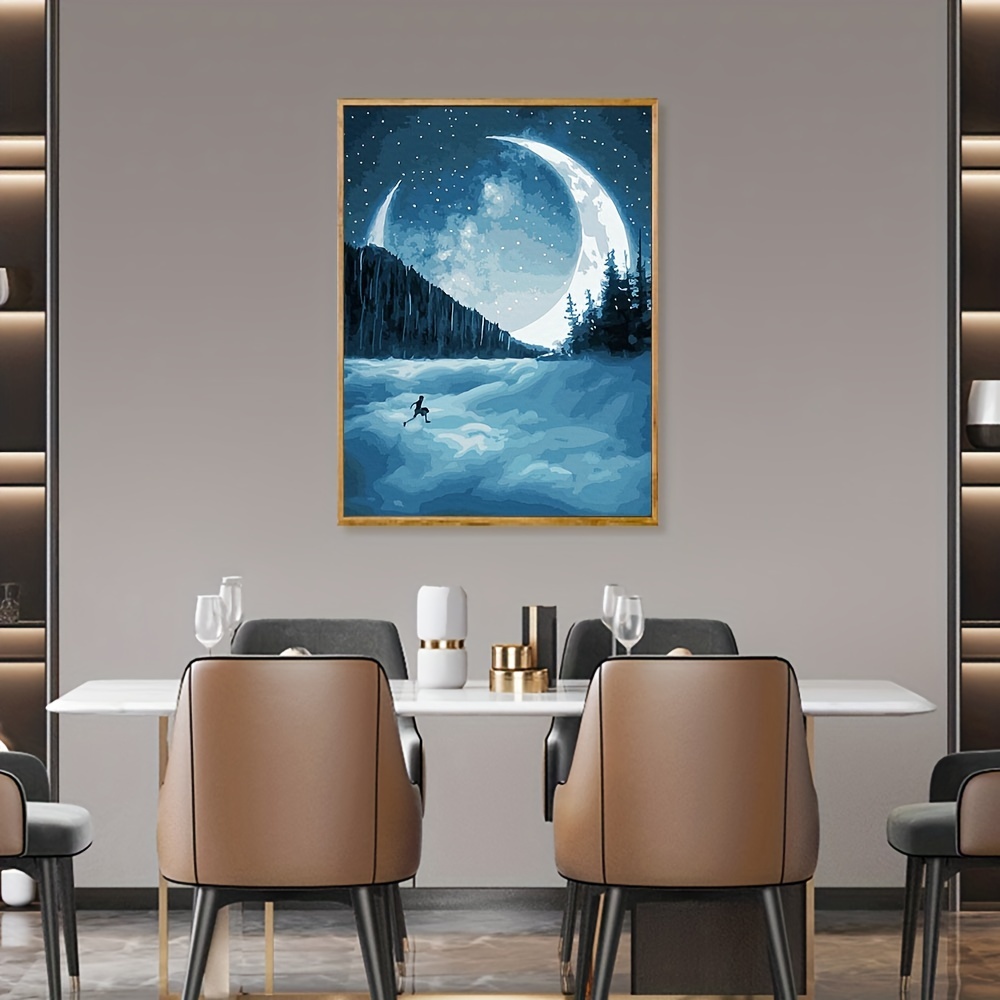 Moon Tree Digital Oil Painting Kit Suitable For Adults And - Temu