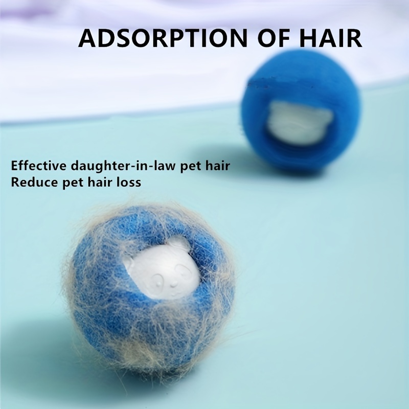 6pcs pet hair remover used in washing machine dryer ball reuse reduce wrinkles save washing machine free drying time details 0