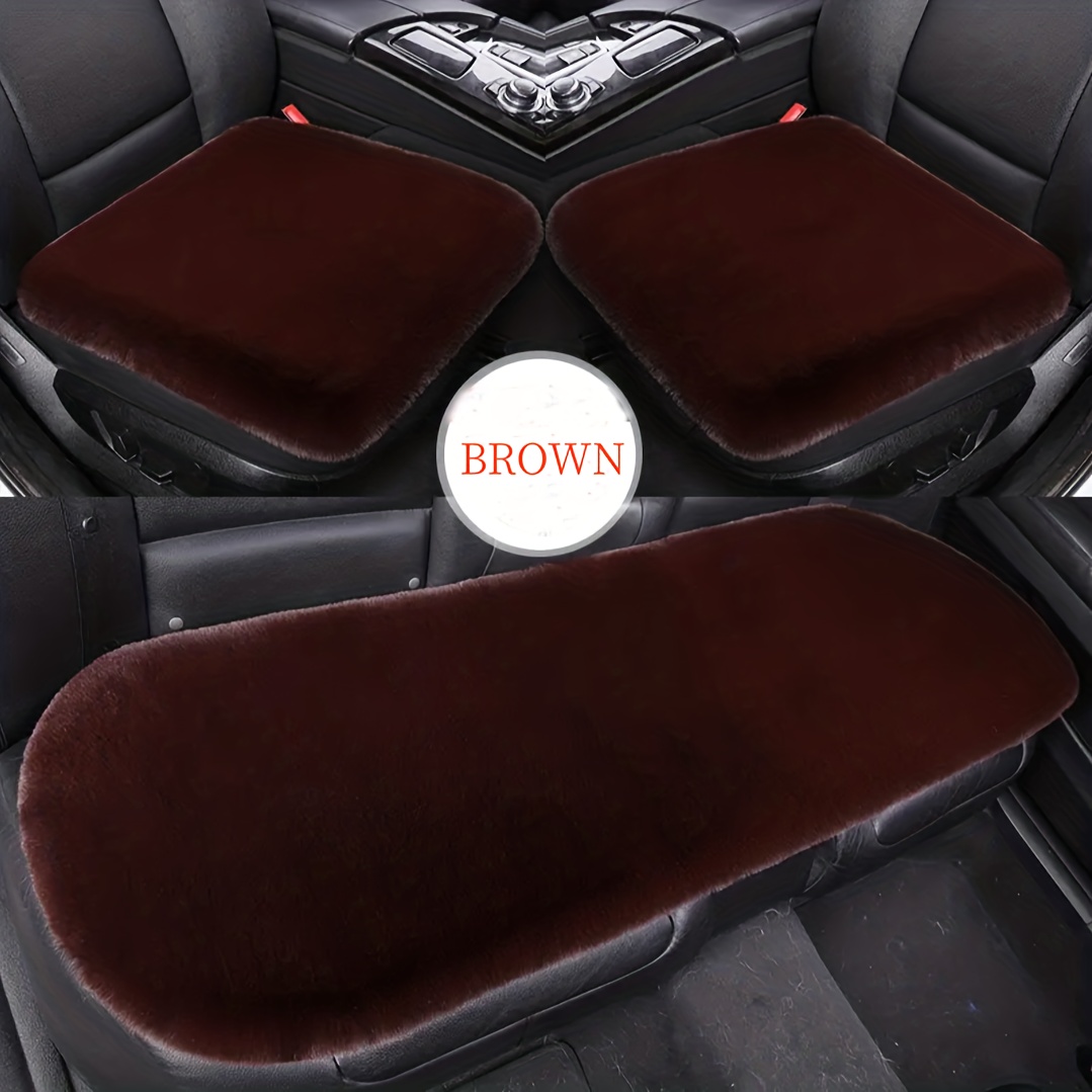 Three piece Set Car Seat Cushion Cover Universal Type Autumn - Temu