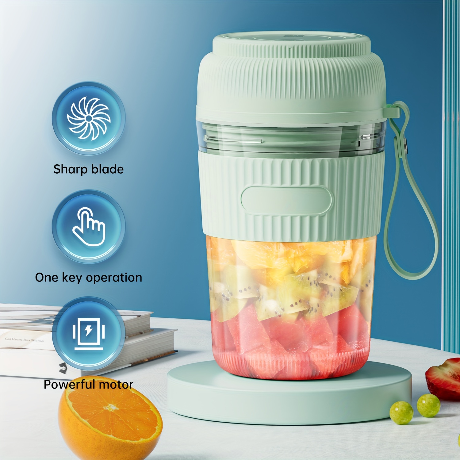 Portable Wireless Blender - Usb Rechargeable Mini Juice Maker For Juices,  Milk, Fruits, Veggies & Smoothies On-the-go! - Temu