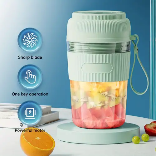 Dropship Portable Wireless Blender With The Straw; USB Travel Juice Cup  Baby Food Mixing Juicer Machince With Updated 8 Blades 3000mAh Rechargeable  Battery to Sell Online at a Lower Price