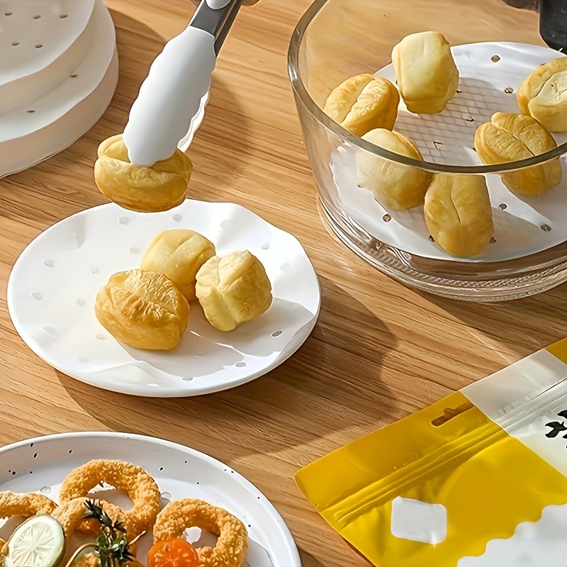 Air Fryer Disposable Paper Liners Round Kitchen Accessories - Temu