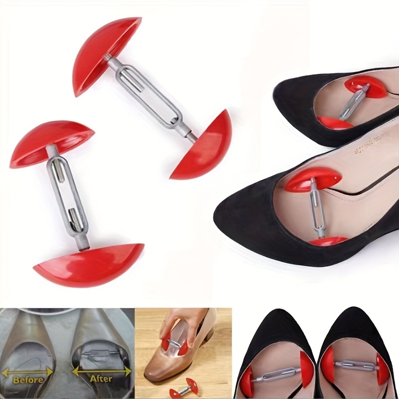 2pcs Adjustable Mini Shoe Stretchers for High Heels, Sneakers & Faux Shoes - Anti-Wrinkle Shaping Tool, Easy-to-Use Expander