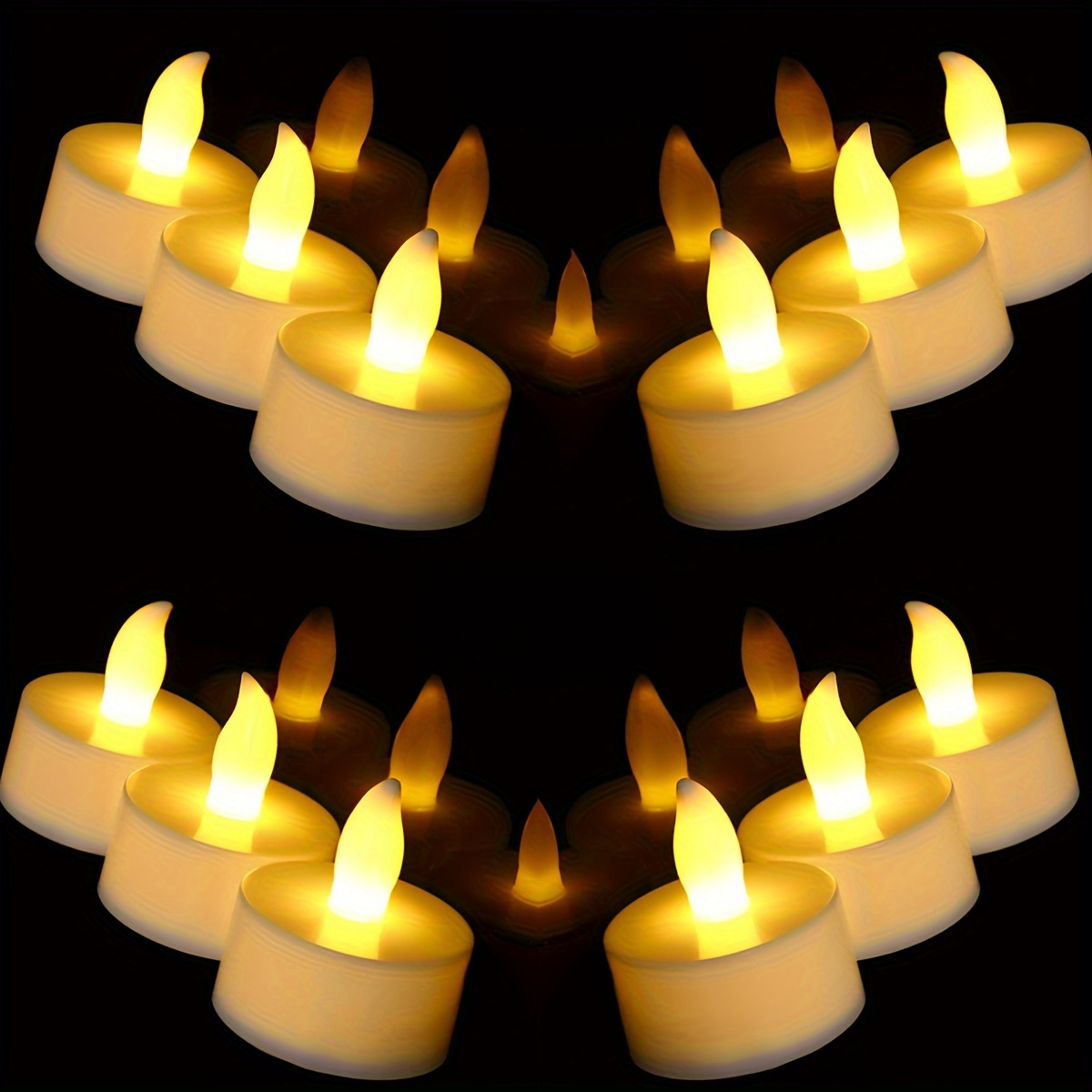 Bougies à LED Fausses bougies à LED sans flamme, fonctionnant à