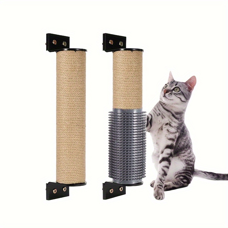 Étagère d'escalade murale pour chat, escalier à quatre marches avec poteau  à gratter en sisal, tour d'arbre pour chats, plate-forme de saut, meubles  pour animaux de compagnie