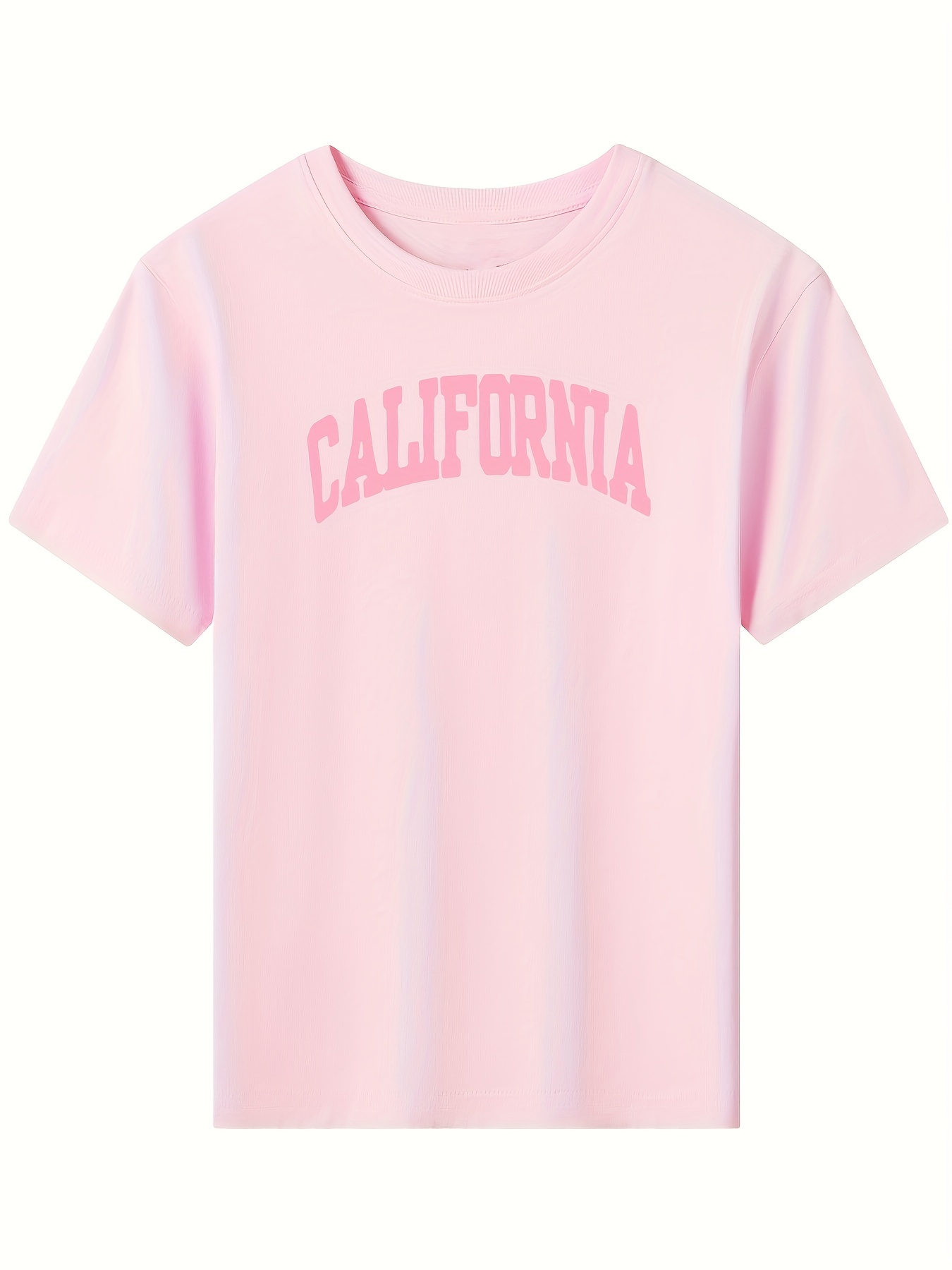 Camiseta Rosa Estampado Coche Niña Estampado california - Temu