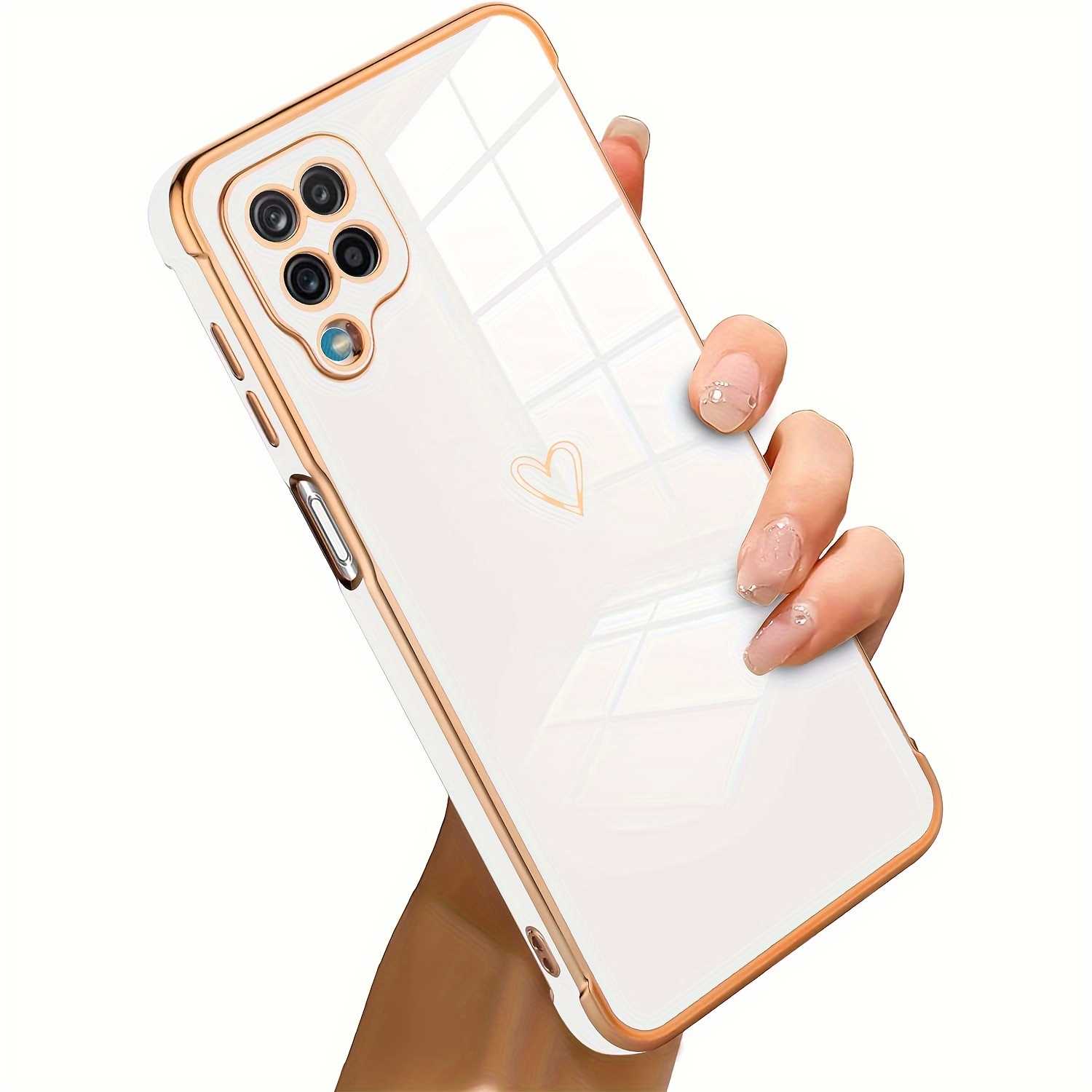 Luxury Plating Soft Silicone Case Galaxy A54 Love - Temu