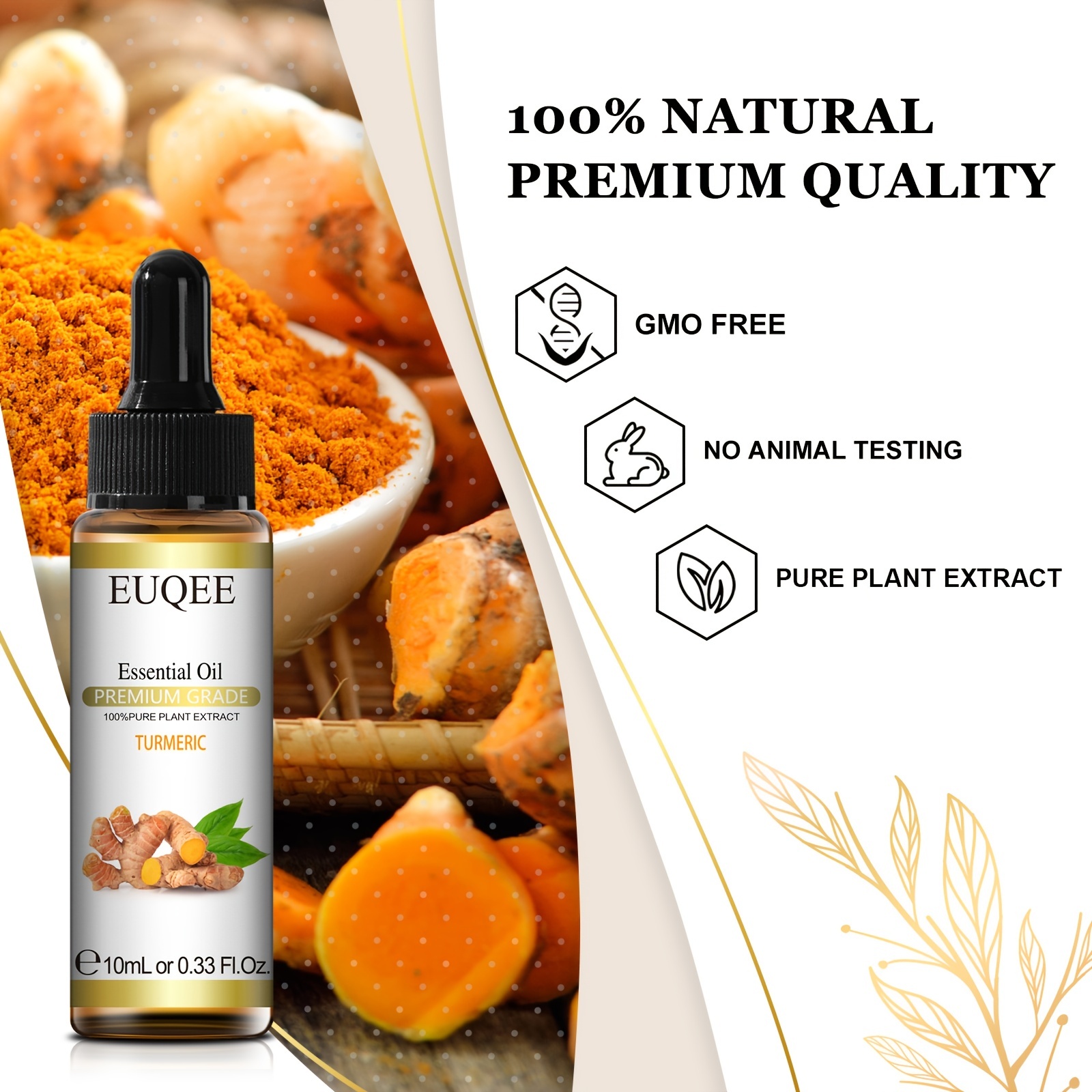 Turmeric Essential Oil 10ml for Aromatherapy Diffusers