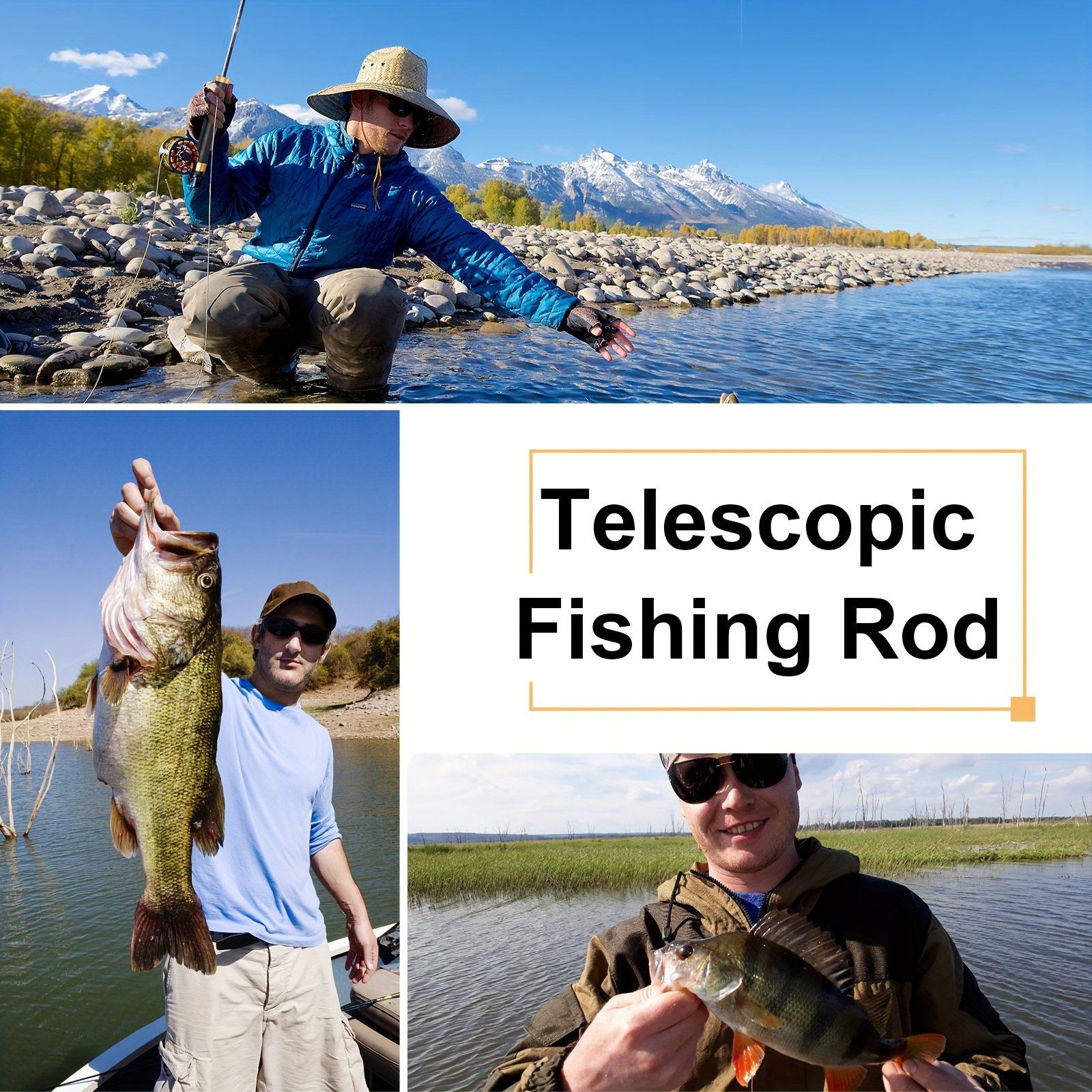 1pc Telescopic Fishing Rod, 51.18inch Fishing Pole For Beginner