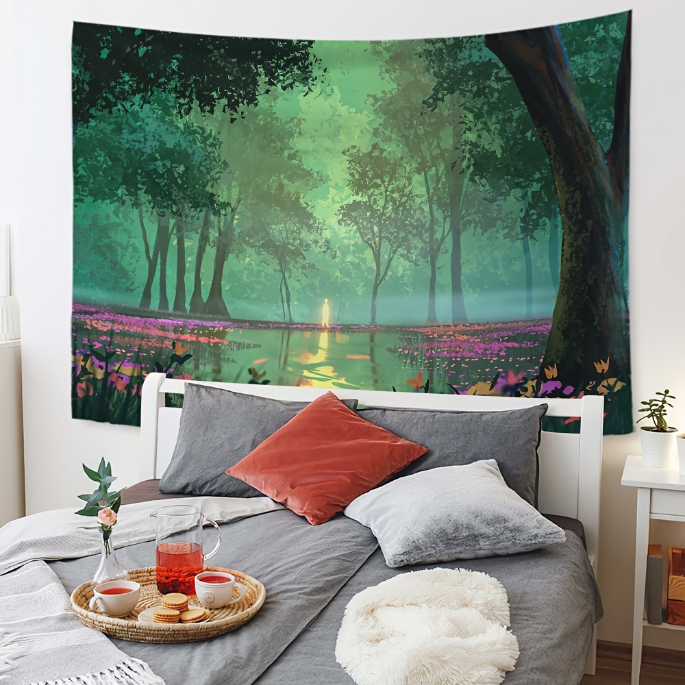 Light best sale green tapestry