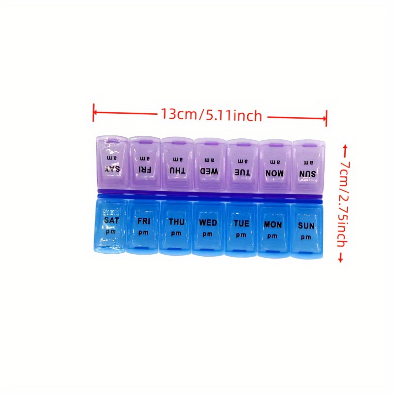 Dual Medicine Box for Weekly Pill Organisation