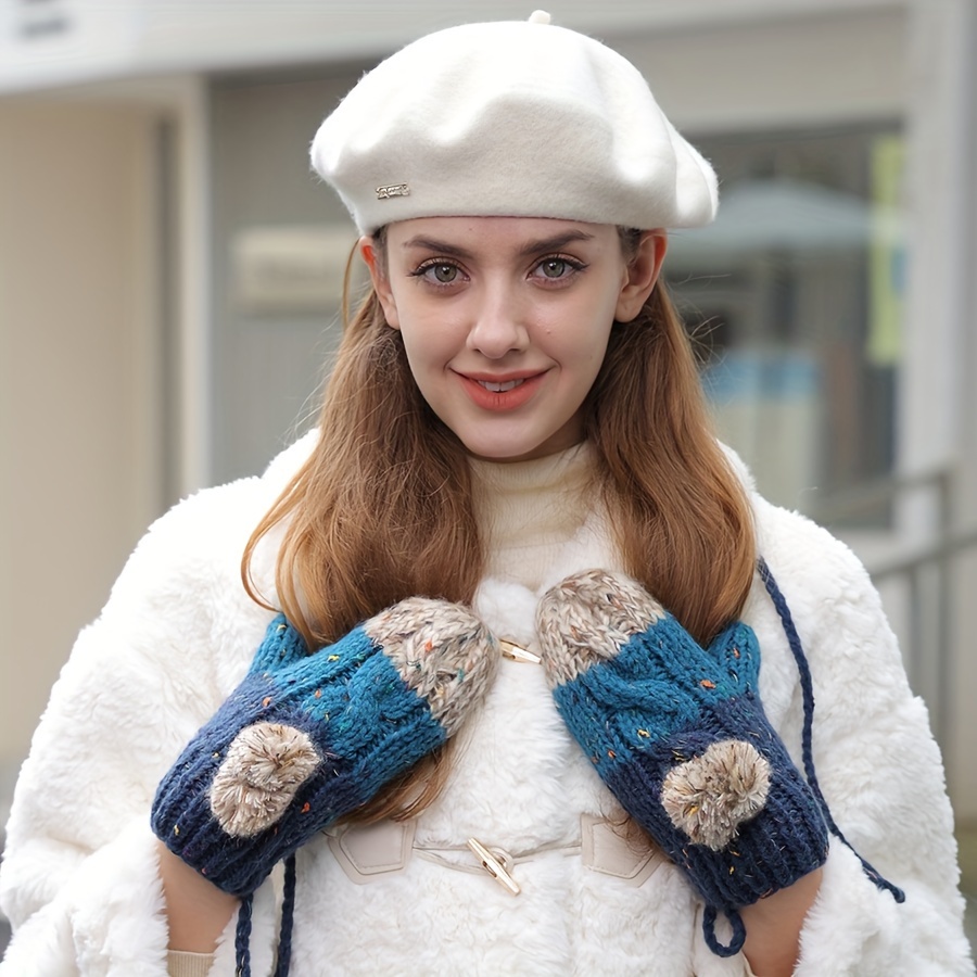 Cozy Mittens Knitted Flat