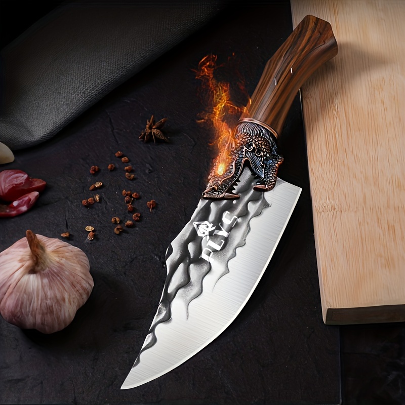 Longquan Forged Kitchen Knife Handmade Cutting Tool Kitchen - Temu