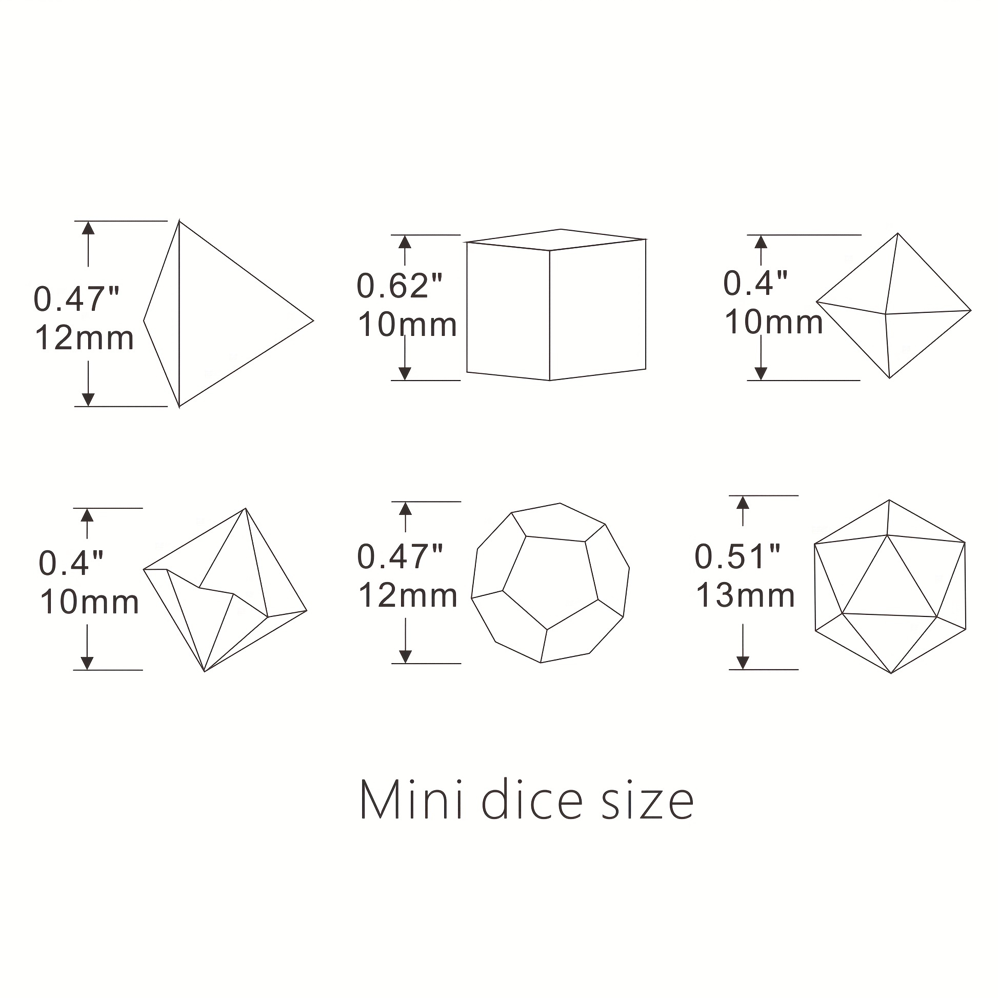 28pcs 4sets Acrylic Golden Foil Board Game Dice Polyhedral Table RPG Dice