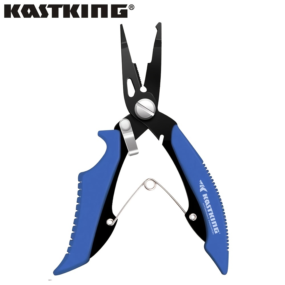 Elbourn Fishing Pliers,Upgraded Fish Lip Gripper Fishing Pliers Hook  Remover Split Ring,Saltwater Resistant Fishing Pliers,Ice Fishing  Gear,Fishing Gifts for Men 