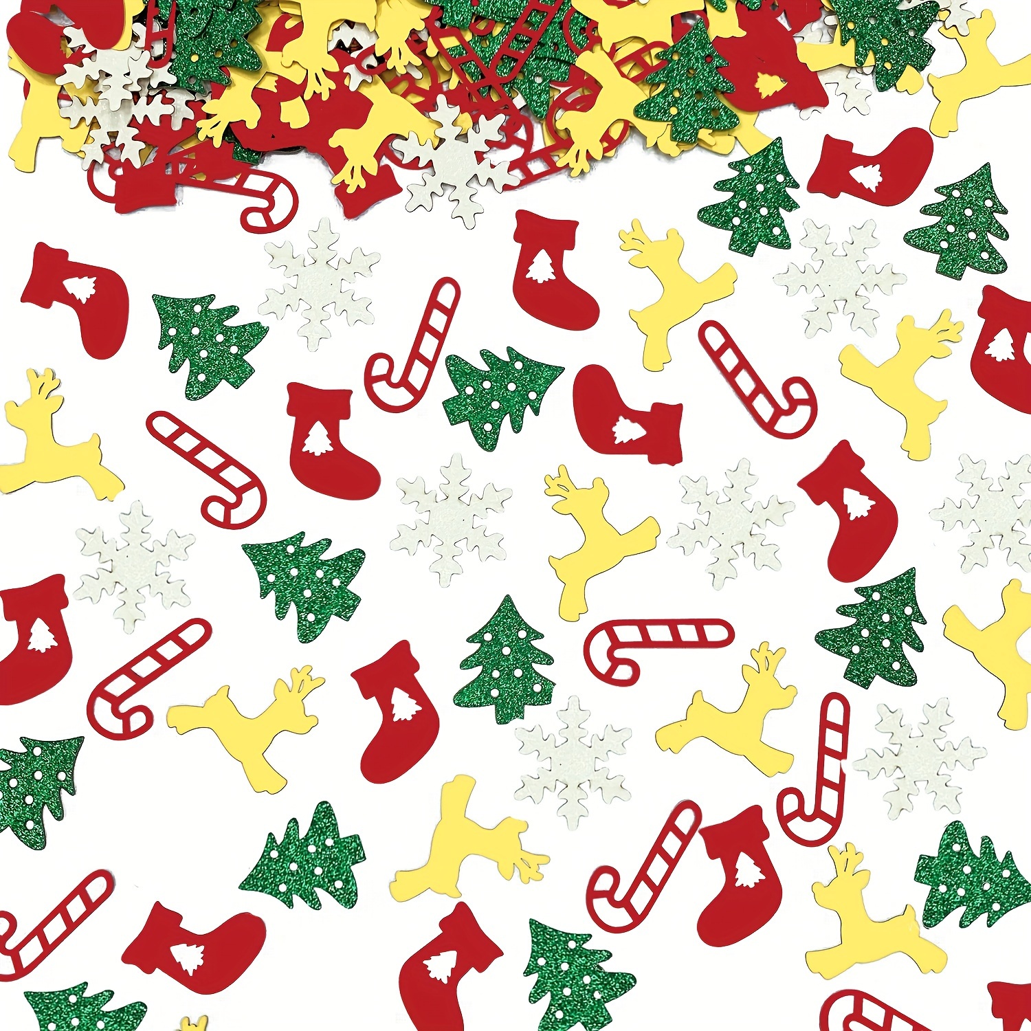 Christmas Snowflake Confetti Snowflakes Confetti For - Temu