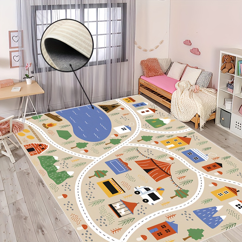 Baby Playmat Floor Soft Plush Abc Kids Play Rug Toddlers - Temu