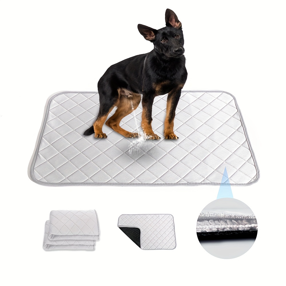 Praeter Natural Bamboo Fiber Waterproof Pet Urine Mat, Pet Dog Cat Urine Pad and Bed Mat Pad Mattress, Reusable Washable Leak Proof Pee Pads for Dog