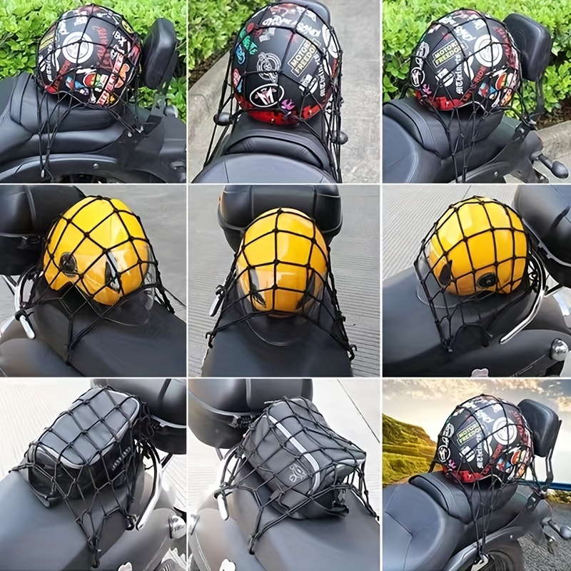 Motorcycle Parts Good Reflective Helmet Net Modification Accessories  Luggage Pocket Sports Moto Tank Fixed Rope - AliExpress