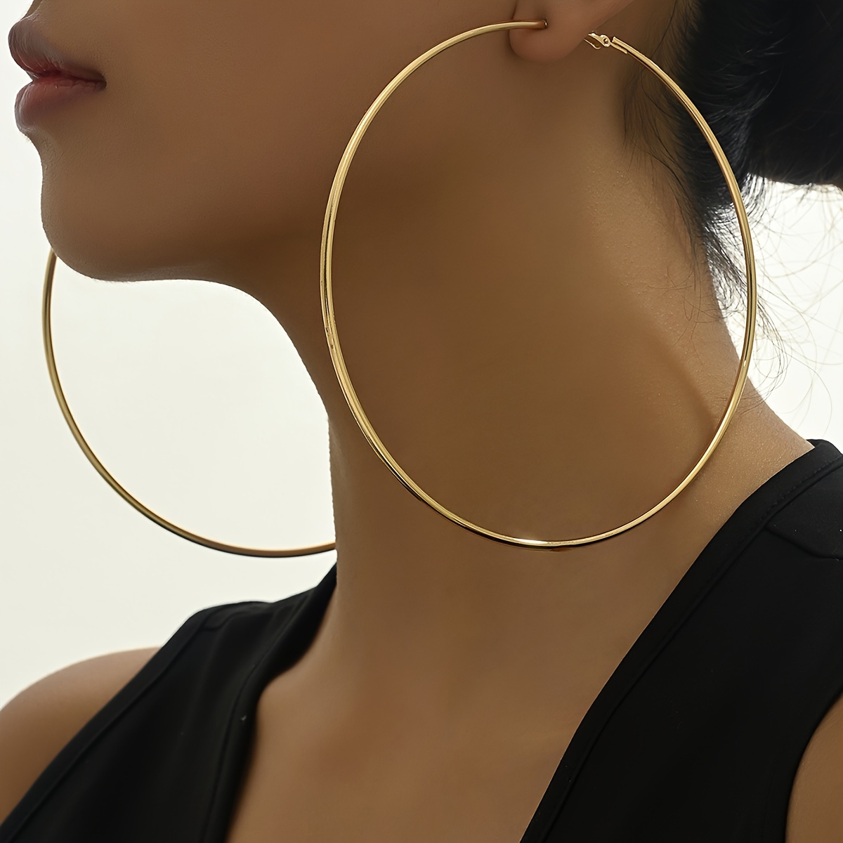 Exaggerated Temperament Big Earrings Circle Women's Jewelry