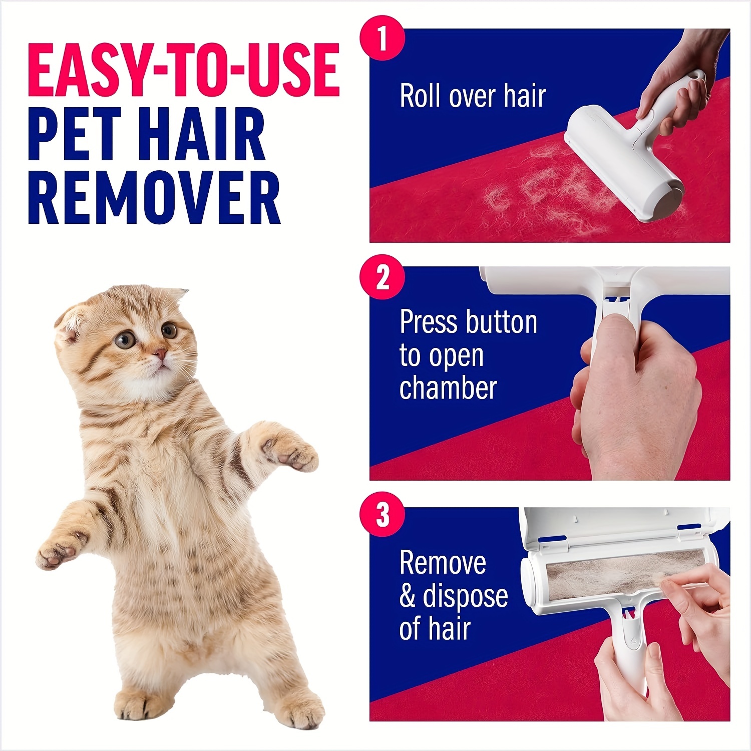 Comment enlever tous les poils d'animaux avec le Pet Hair Eraser ?