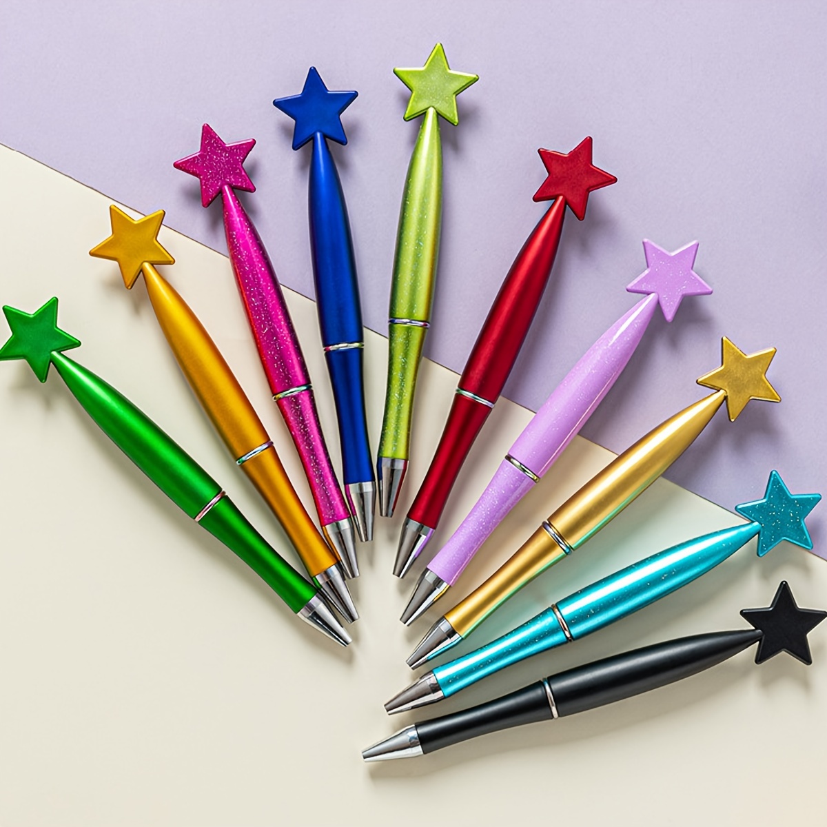 CHRISTMAS day of the week glitter ball point pen set 1.0mm