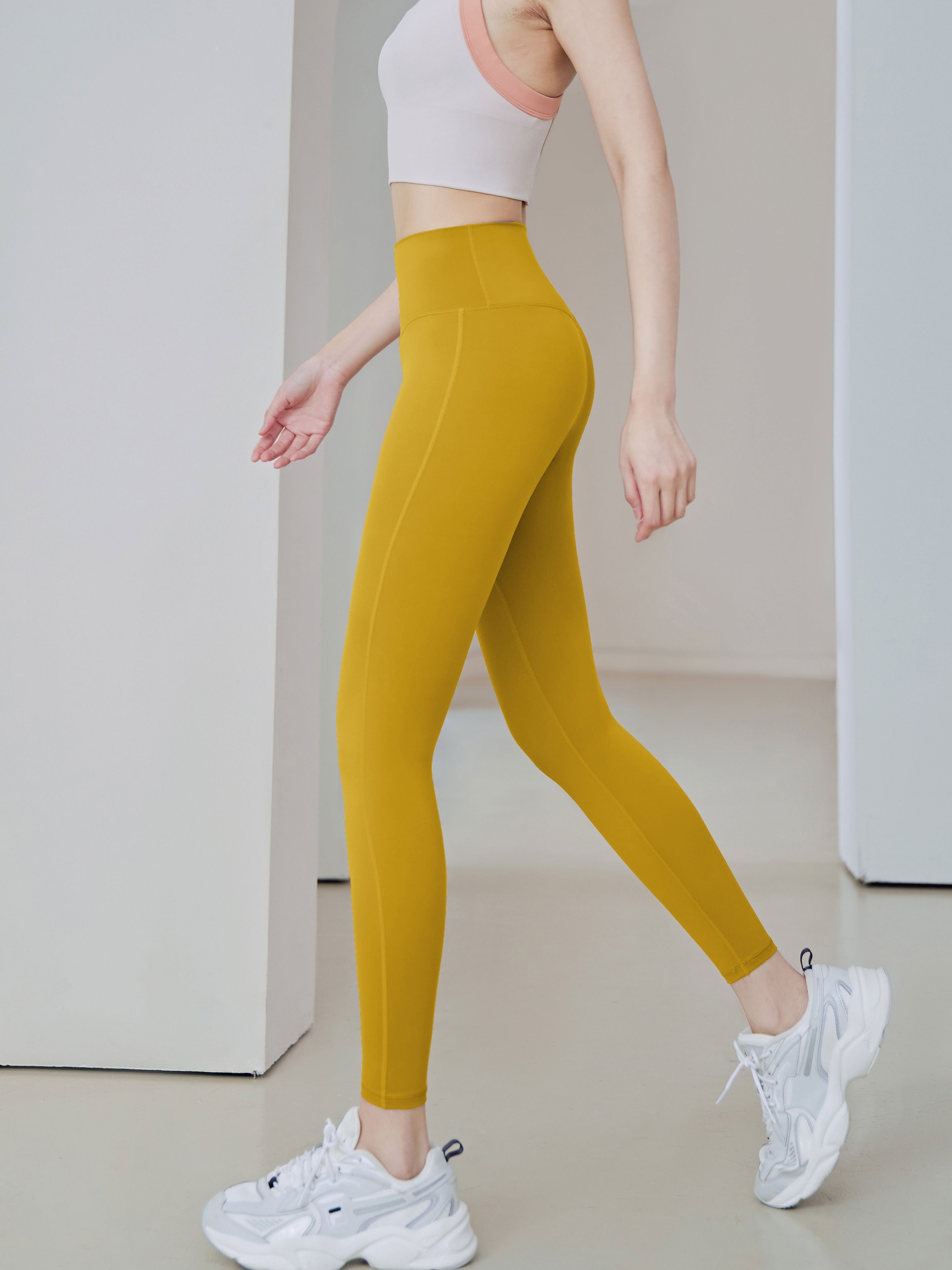 High Waist Sports Leggings High Stretch Quick Drying Running - Temu