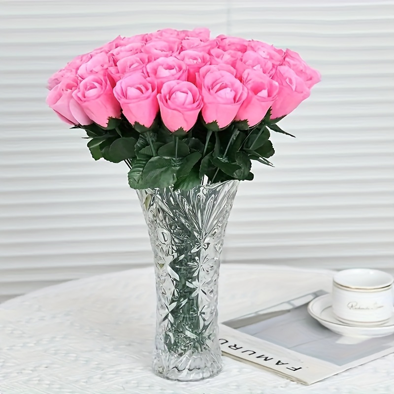 Simulation Rose Bouquet Real Touch Rose Flower Bouquet - Temu