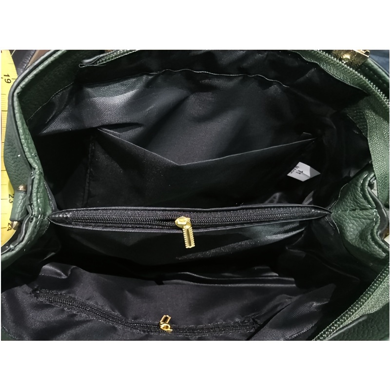 Bow Decor Braided Handle Satchel Bag