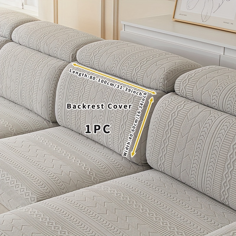 Boho Sofa Slipcover Non slip Gray Stripe Sofa Cover Couch - Temu