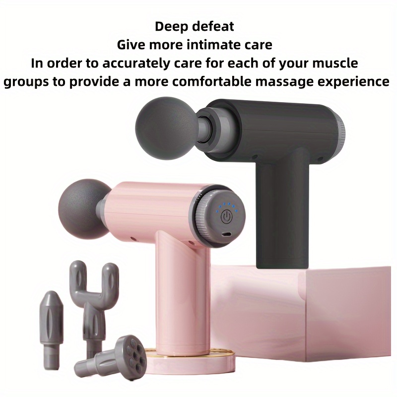 1pc Mini Portable Muscle Relaxation Neck & Back Massager, Multi-speed Deep  Tissue Massage Gun For Fitness