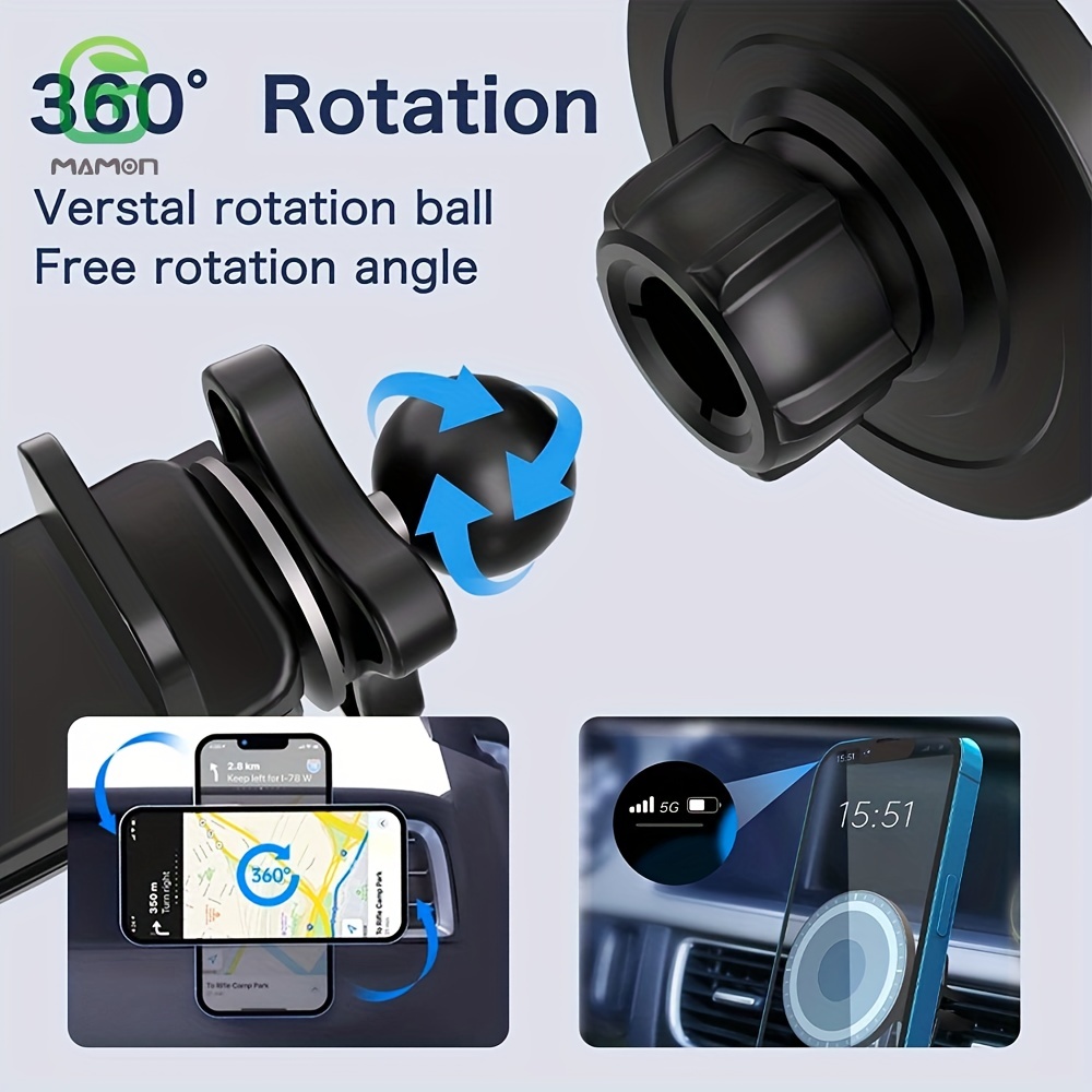 MagSafe Car Mount with Strong Magnets for iPhone