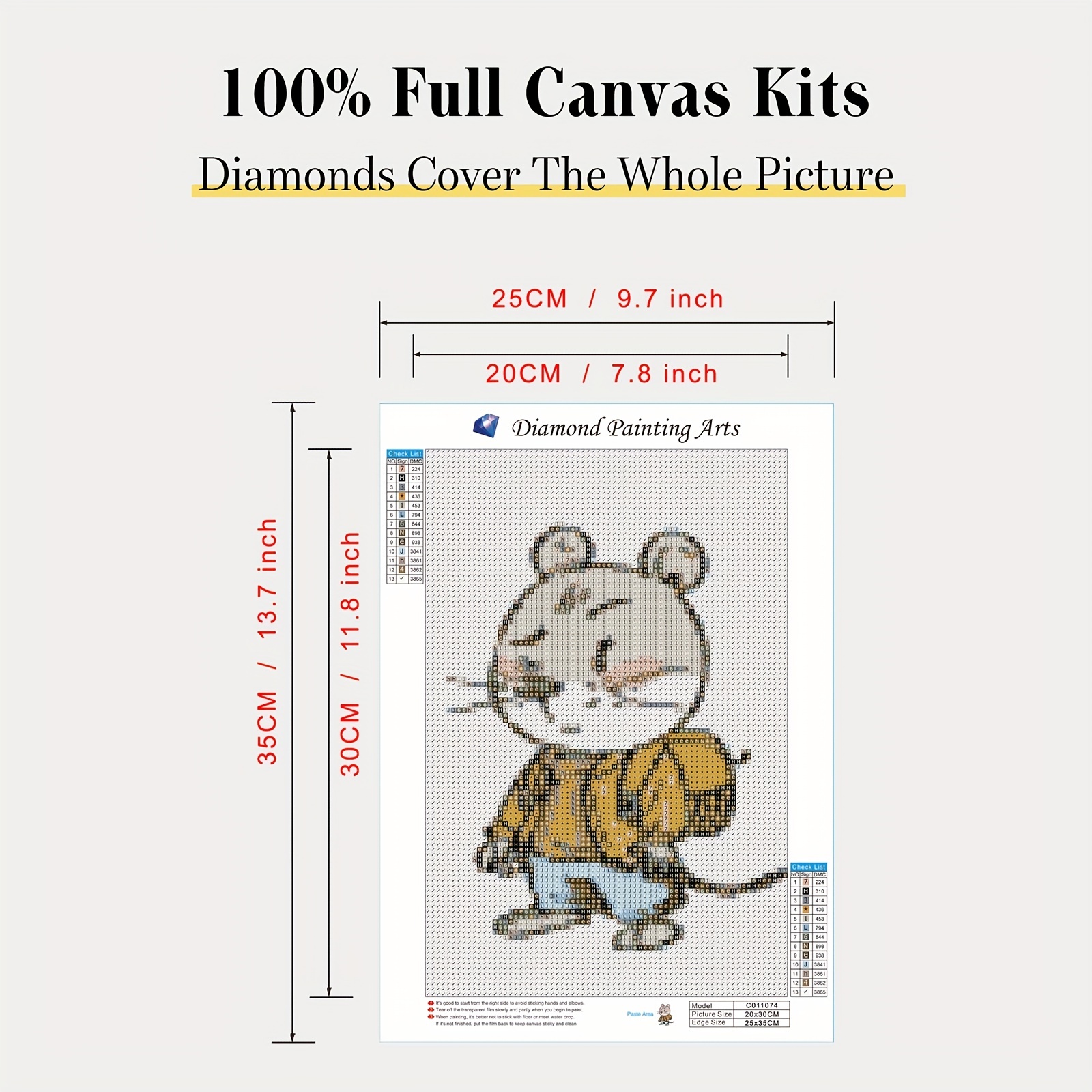 Rhinoceros Diamond Painting Kits 5d Cartoon Animals Diamond - Temu