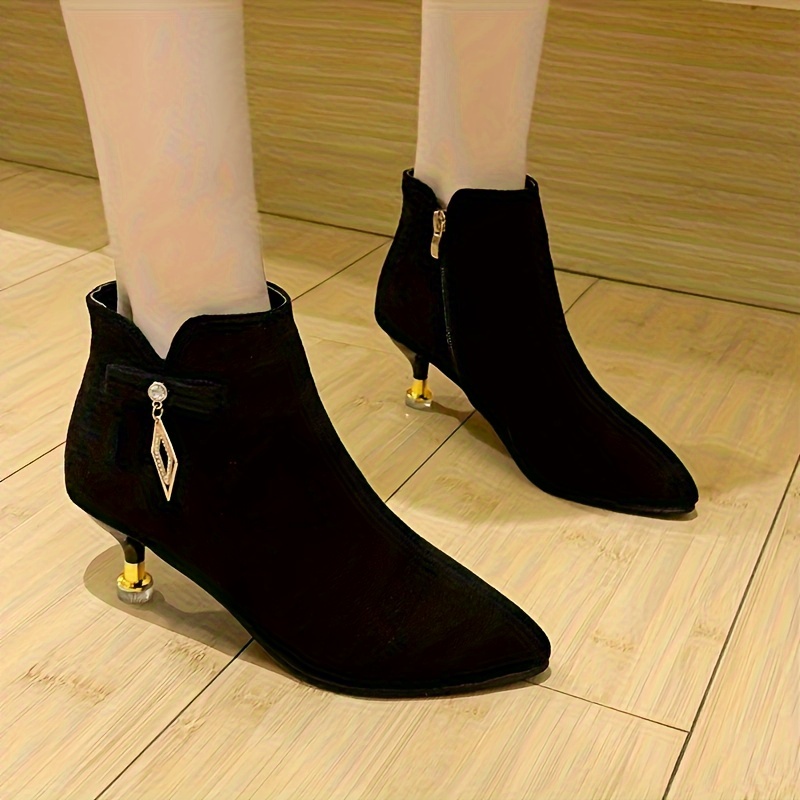 catwalk rhinestone booties