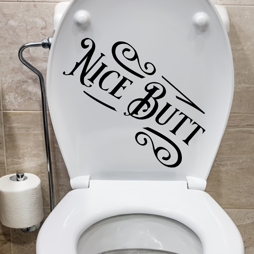 1pc Home Stickers Toilette Fun Beautiful Butt Nice Butt - Temu Belgium