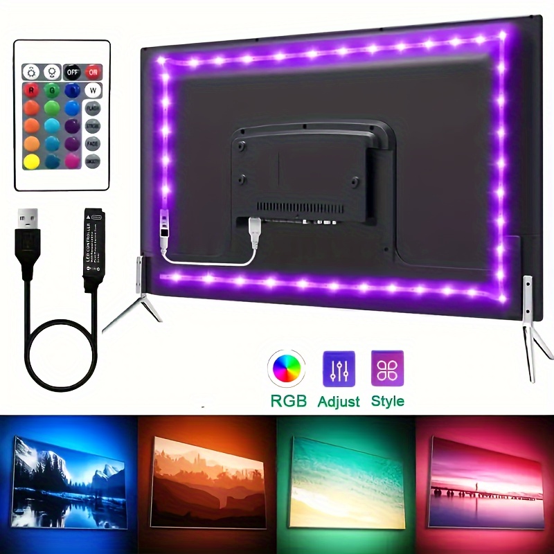 Smart Gaming PC/TV RGBIC Strip Kit with 3.8M RGBIC LED Strips, Camera,  Controller & UK Adapter