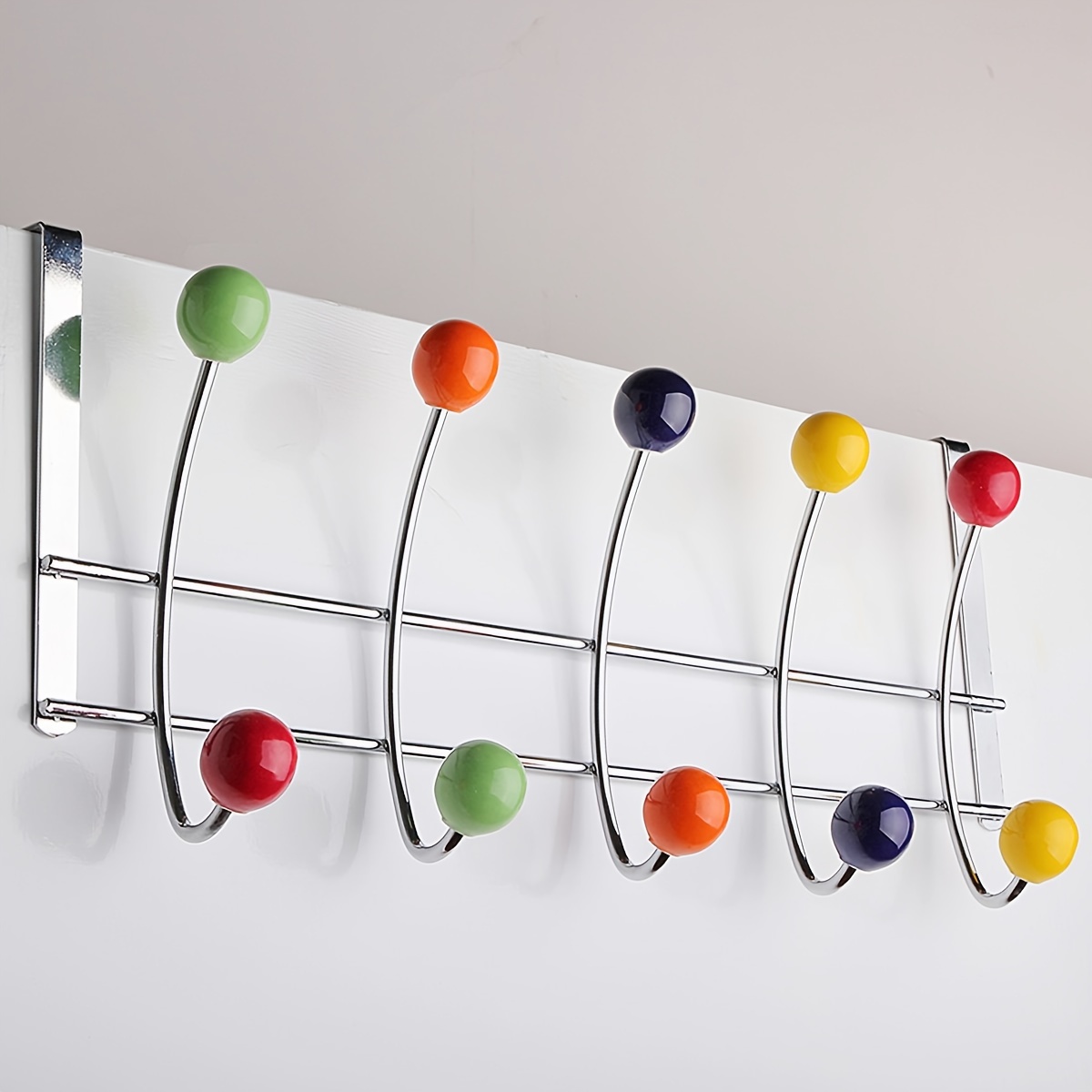 Punch free Hanging Hook Coat Rack Cute Candy Color Wall - Temu