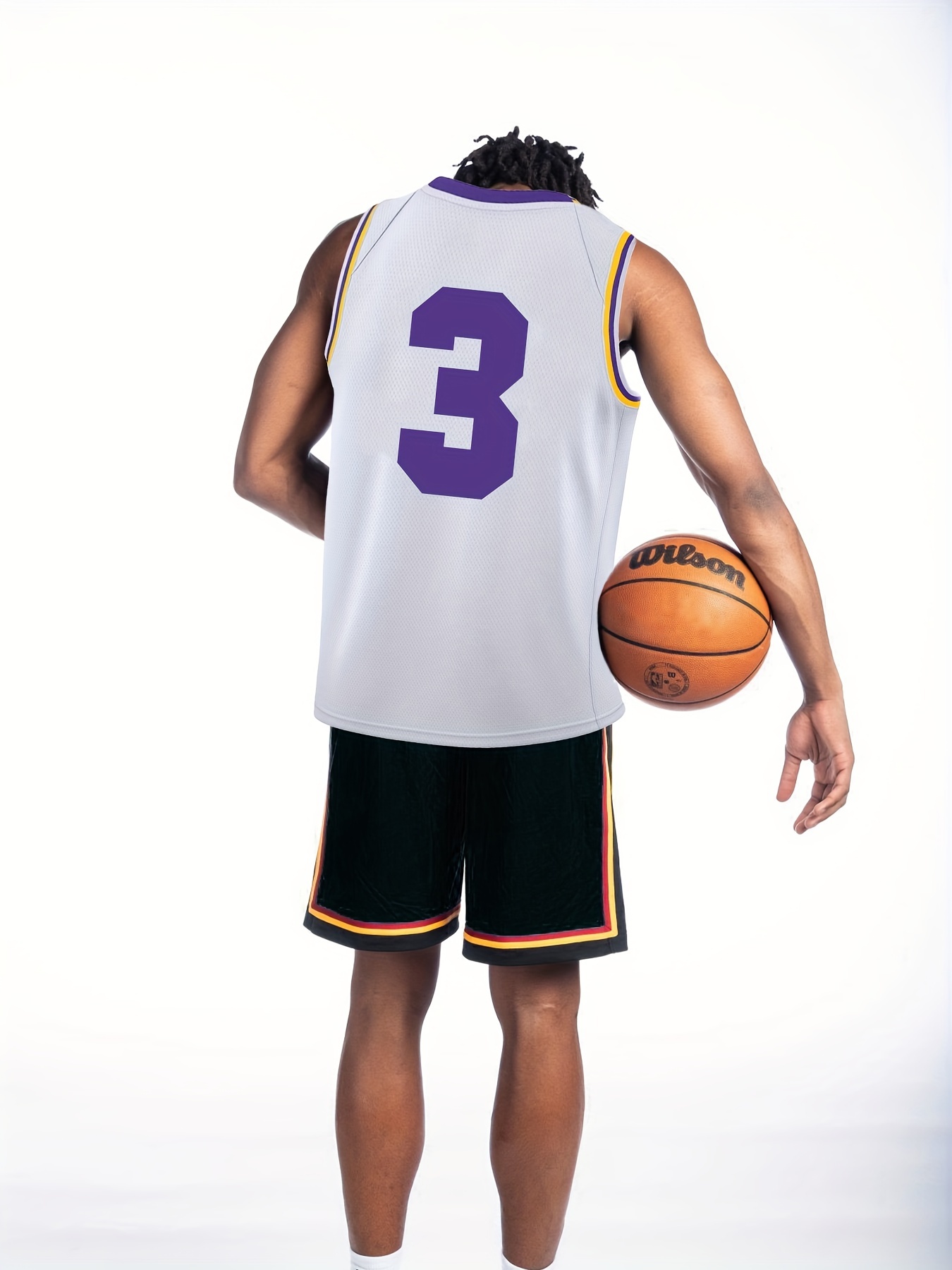 Camiseta Baloncesto Sin Mangas Patrón Número 3 Angeles Transpirable Hombre  Competición Entrenamiento, Descuentos