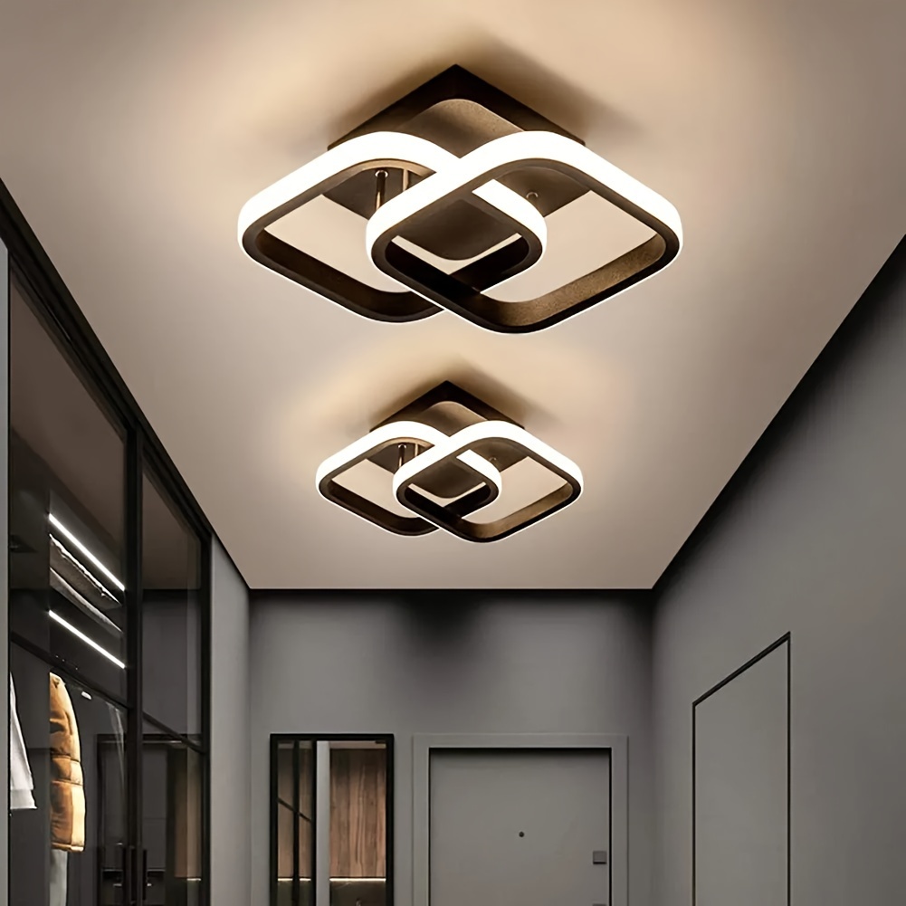 Modernas luces LED de techo de tira larga para dormitorio, mesita de noche,  cocina, pasillo, balcón, entrada, lámparas de techo, lámpara montada en