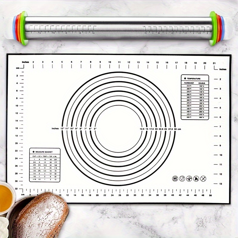 Silicone Kneading Mat Pasta Mat Silicone Thickened Rolling - Temu