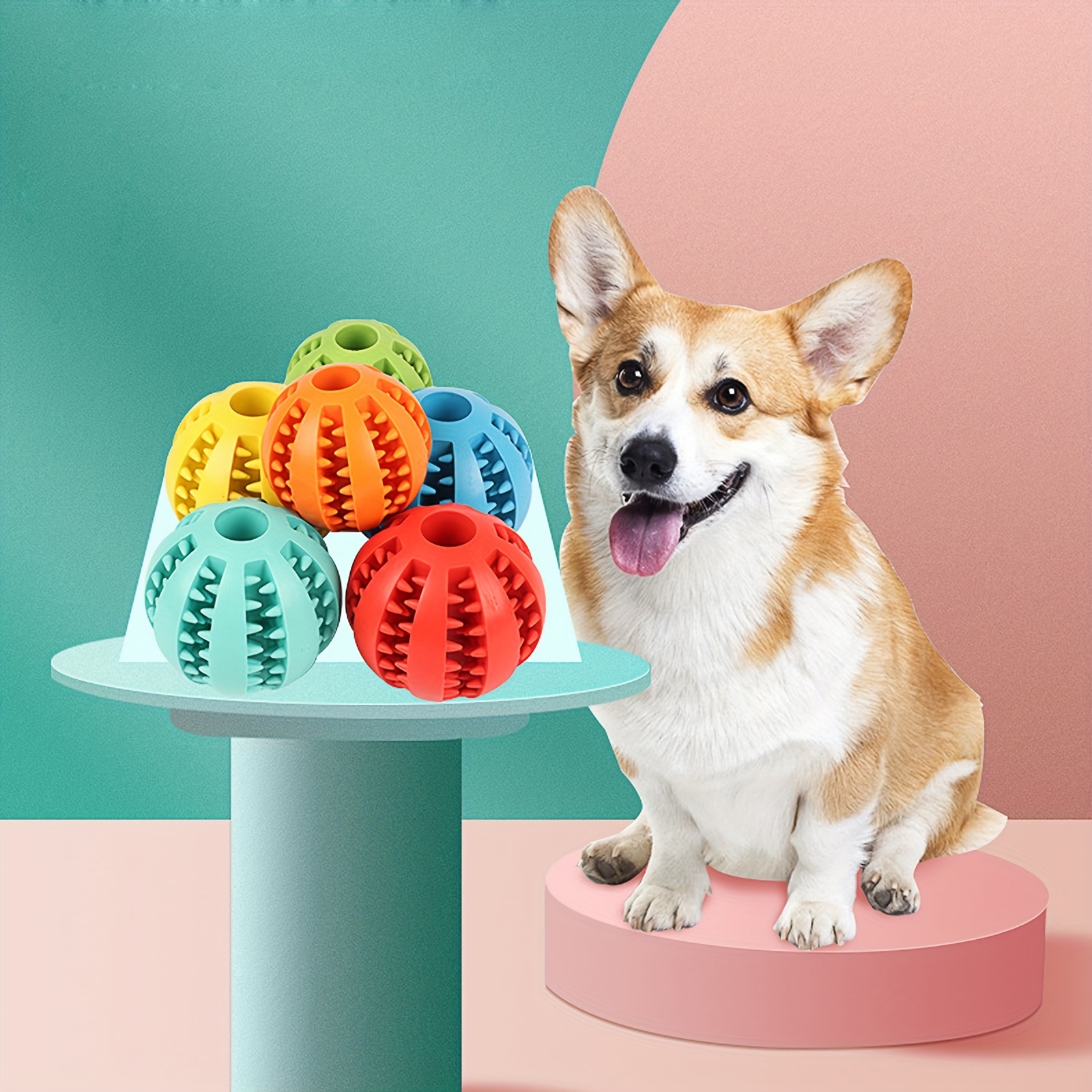 Dog Puzzle Toy Pet Leaking Toy Molar Chew Ball Interactive