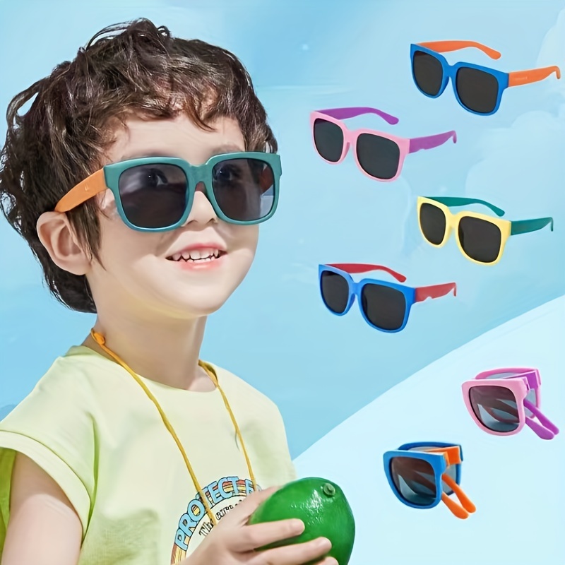 1 Stück Gelbe Kindersonnenbrille, Baby-outdoor-reisesport-party