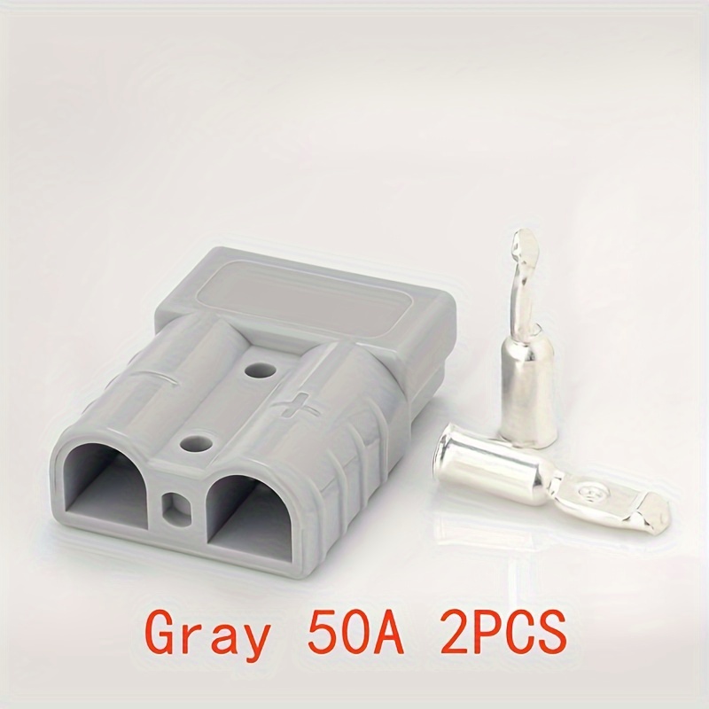 Kliplinc 50 A für Anderson-Stecker, Y-Adapter, Batterieanschluss,  Gabelstapler-Stecker, mit 6 mm Kfz-Kabel : : Auto & Motorrad