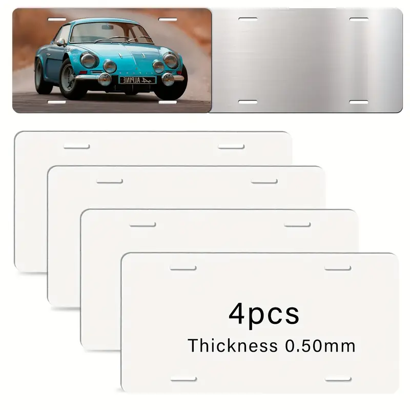 Sublimation License Plate Blanks Thickness Metal Automotive - Temu