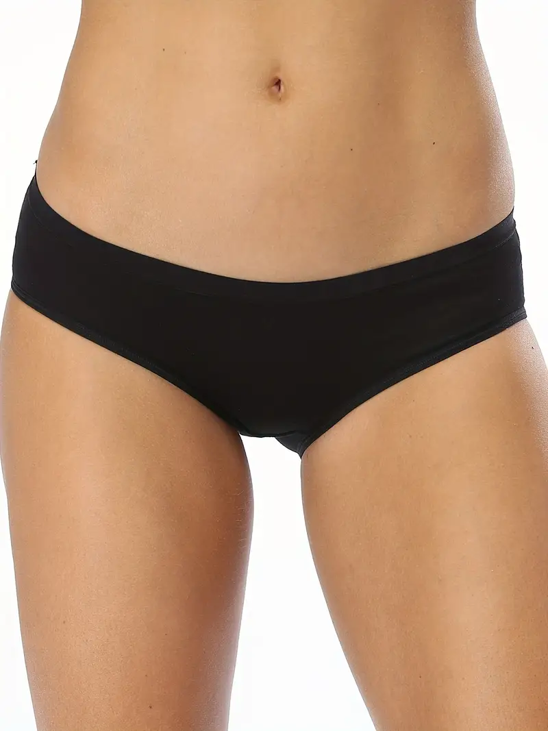 Seamless Ribbed Cotton Low Waist Bikini Panties women's - Temu Mexico