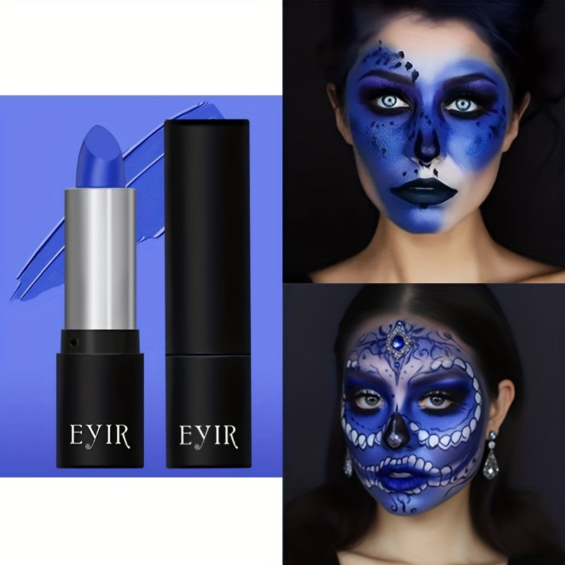 Halloween Oil Paint Blue Face Paint Stick, Facial And Body Painting With  Waterproof Blue Body Paint Stick For Halloween SFX Skull, Clown, Zombie,  Vamp