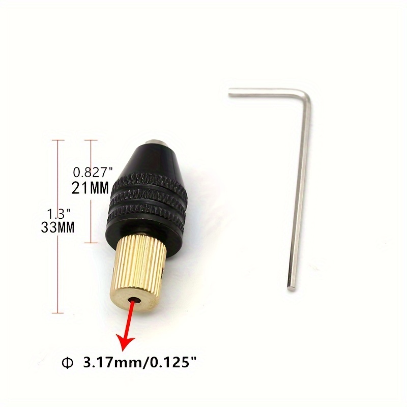 Mini Mandrin Micro Moteur Mandrin Mini Perceuses Électriques Mandrins 1/8in  Arbre Bielle pour Tours Mandrin De Fraisage - AliExpress