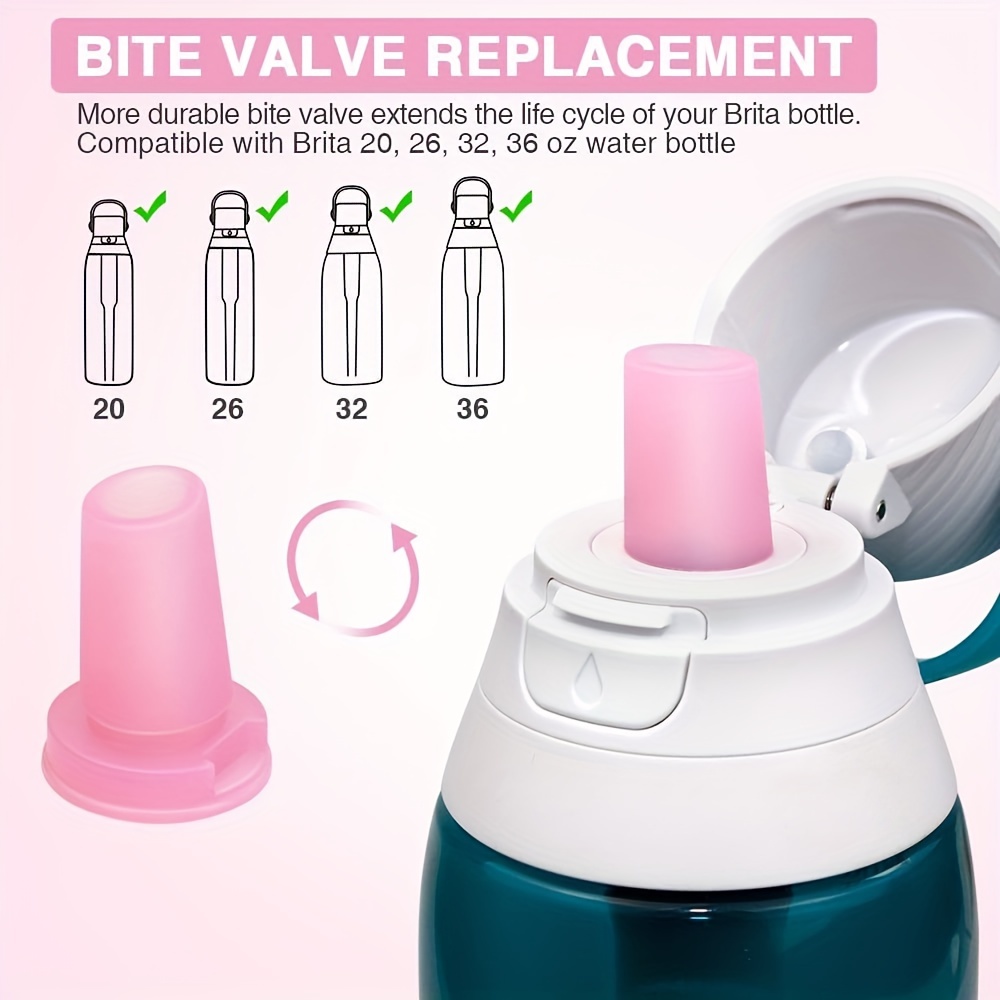 Bite Valve Replacement Silicone Water Bottle Straw For Brita - Temu