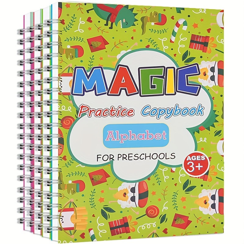 Sank Magic-Cahier de pratique réutilisable pour enfants, stylo de  calligraphie, essuyage gratuit, livre d'écriture allemand, anglais,  français, espagnol, livraison gratuite