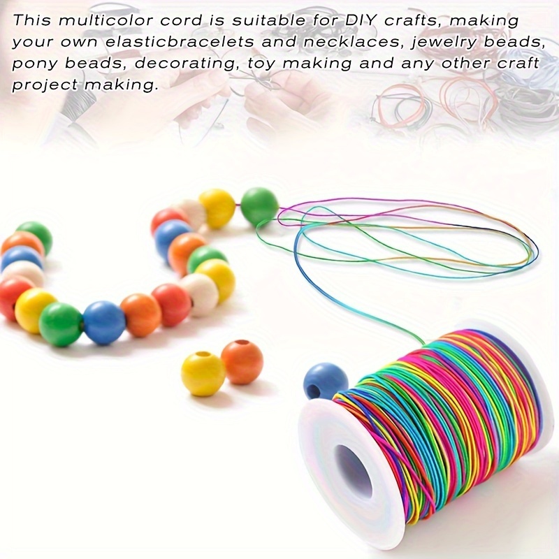 Bead Elastic String Beading Bracelet Necklace Stretchy Cords - Temu